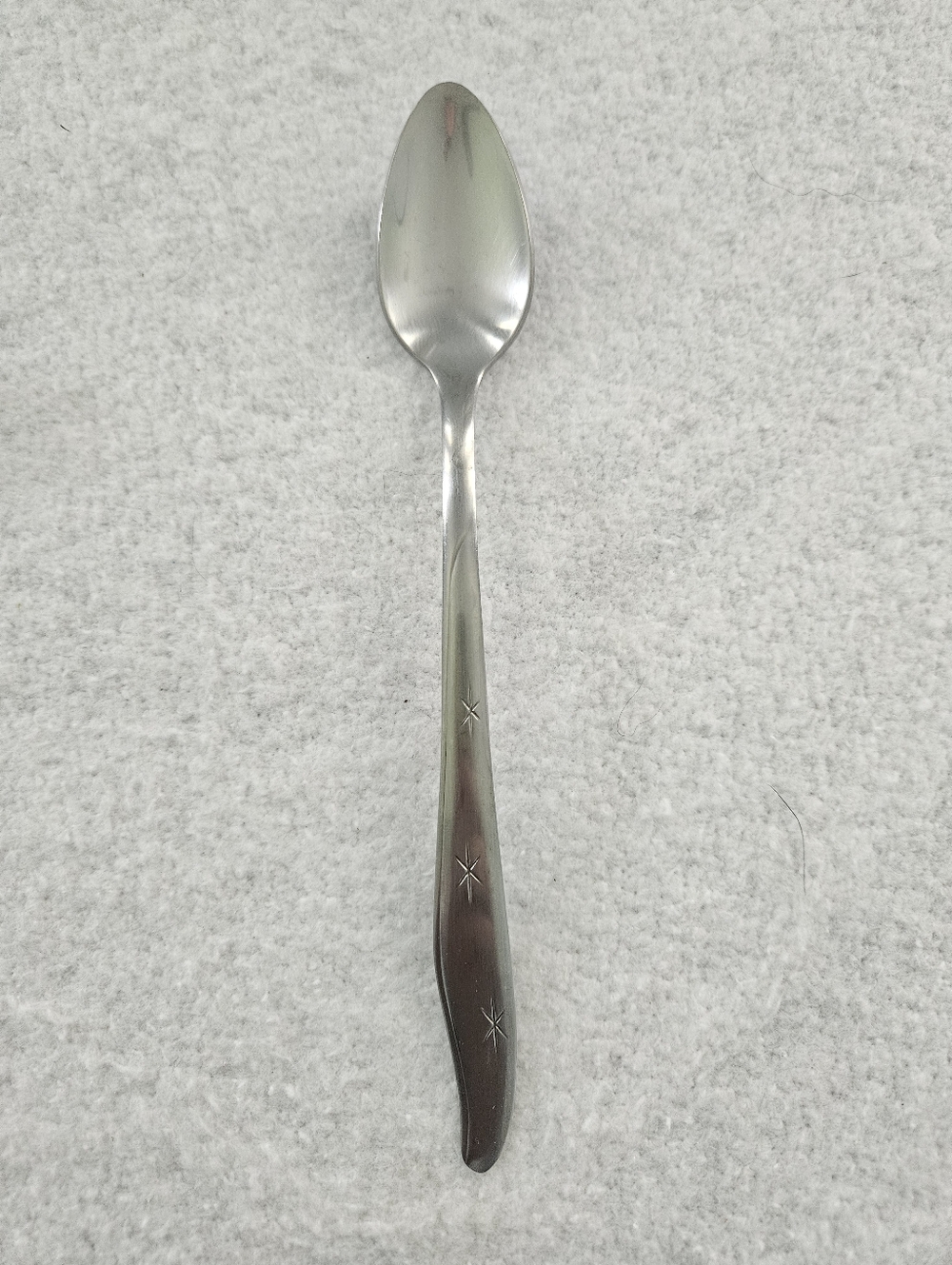 Mar Crest Atomic Star Stainless Flatware, 10 Teaspoons, 1 Ice Tea Spoon, 1 Soup - Picture 5 of 6